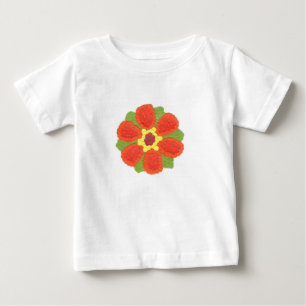 Camiseta Para Bebê Gerber Cotton Dotty Flower