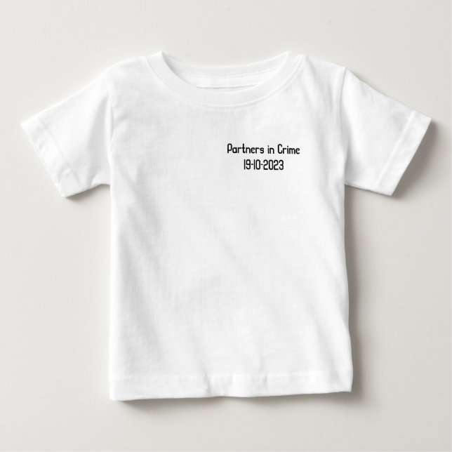 Camiseta Para Bebê Geregistreerd partnerschap baby op komst t-shirt (Frente)