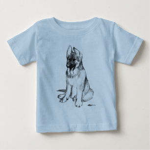 Camiseta Para Bebê german shepherd