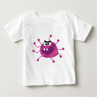 Germe roxo parvo Icky dos desenhos animados