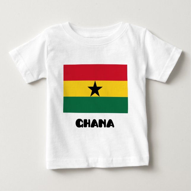 Camiseta Para Bebê Ghana (Frente)