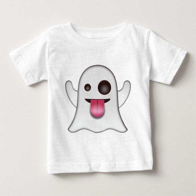 Camiseta Para Bebê ghost_emoji (Frente)