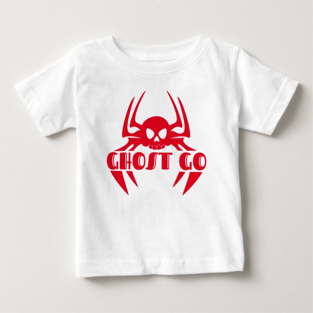Camiseta Para Bebê Ghost Go Spooky Season (Frente)