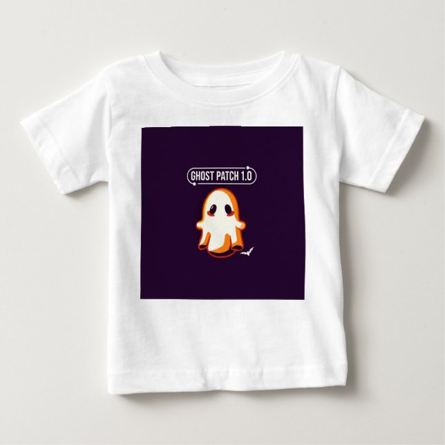 Camiseta Para Bebê Ghost Patch 1.0 (Frente)