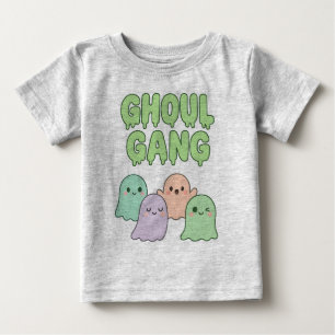 Camiseta Para Bebê GHOUL GANG - Engraçado Fantasma Halloween