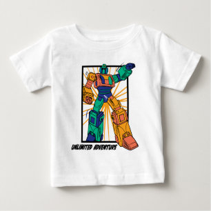 Camiseta Para Bebê Giant Warrior Robot: Aventura Ilimitada