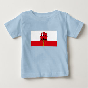 Camiseta Para Bebê Gibraltar Flag