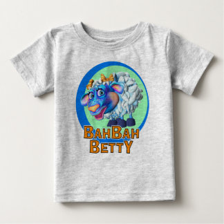 Camiseta Para Bebê GiggleBellies Bah Bah Betty os carneiros