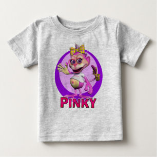Camiseta Para Bebê GiggleBellies mindinho o macaco