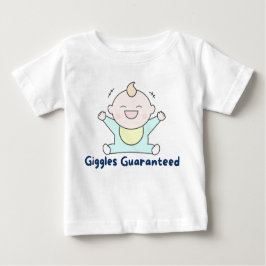 Camiseta Para Bebê 👶 "Giggles Garantidos" 😄