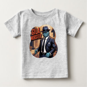 Camiseta Para Bebê Gila Mobster Ilustração Combo Criatura Funny