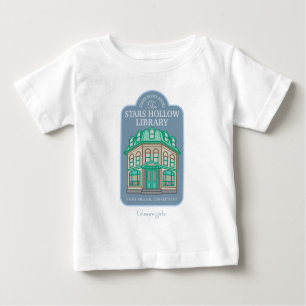 Camiseta Para Bebê Gilmore Girls Biblioteca Hollow de Estrelas