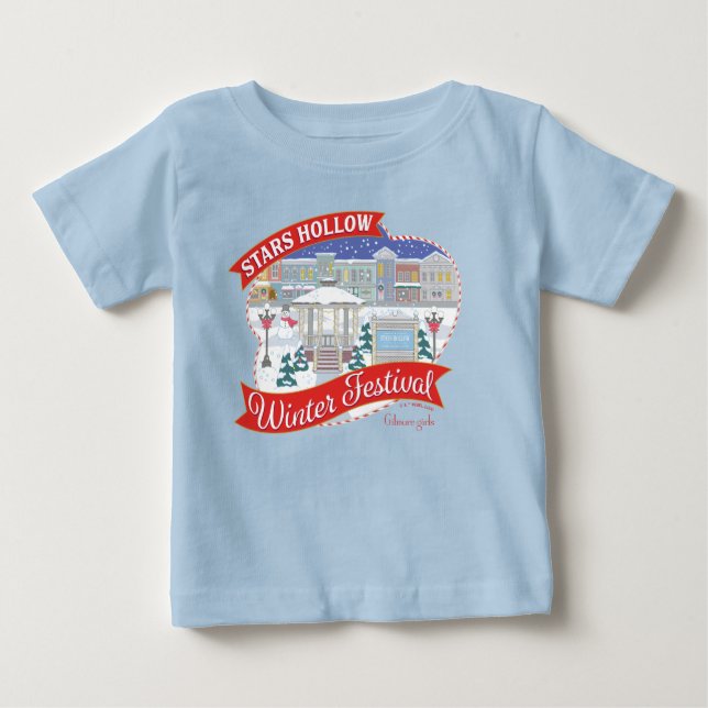 Camiseta Para Bebê Gilmore Girls | Festival de inverno Stars Hollow (Frente)
