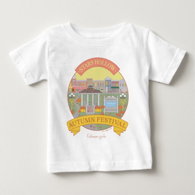 Camiseta Para Bebê Gilmore Girls | Festival de Outono de Stars Hollow (Frente)