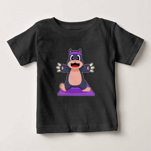 Camiseta Para Bebê Ginástica da Malhação Mole Yoga (Frente)