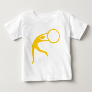 Camiseta Para Bebê Ginástica Rítmica Figura - âmbar