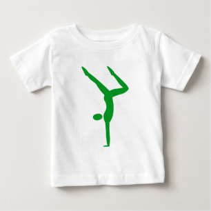 Camiseta Para Bebê Ginástica - Verde Grass