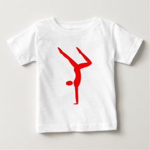 Camiseta Para Bebê Ginástica - Vermelho