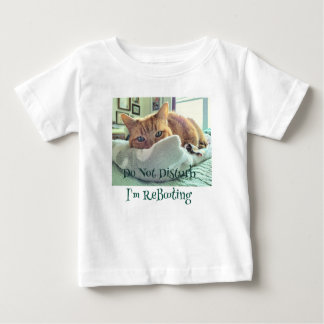 Camiseta Para Bebê Ginger Cat Diz Não Incomodar