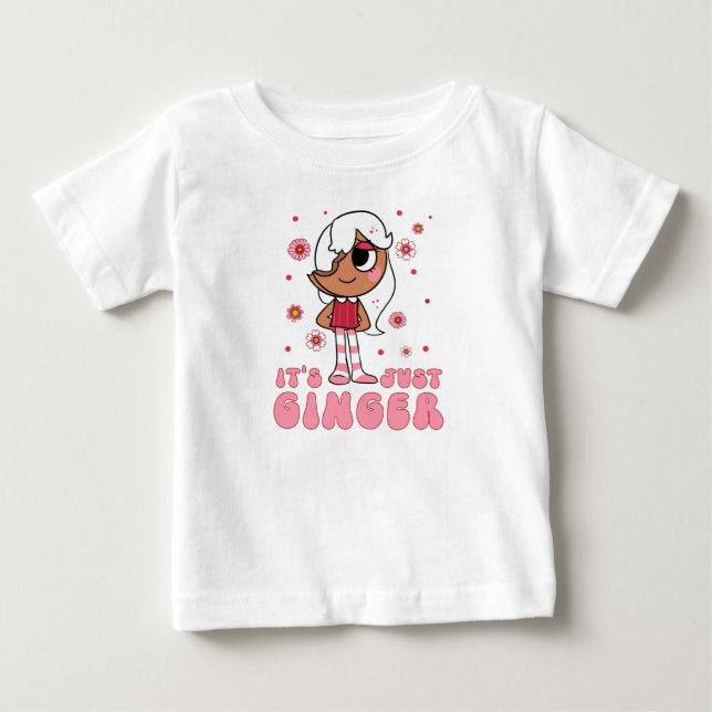Camiseta Para Bebê Ginger do mundo de Dandy (Frente)