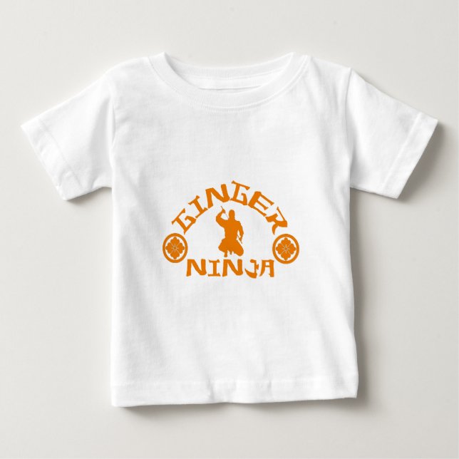 Camiseta Para Bebê Ginger Ninja (Frente)