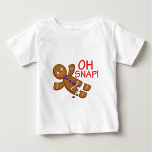 Camiseta Para Bebê Gingerbird Man