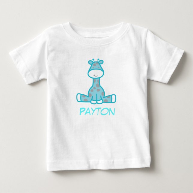 Camiseta Para Bebê Girafa (Frente)