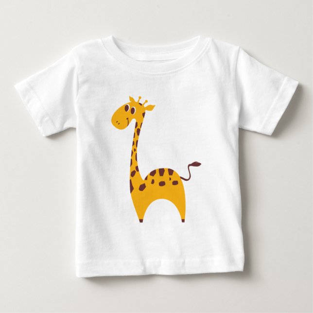 Camiseta Para Bebê Girafa (Frente)