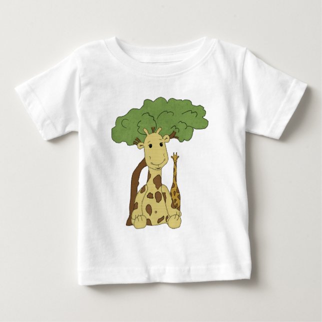Camiseta Para Bebê Girafa (Frente)