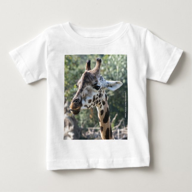 Camiseta Para Bebê Girafa (Frente)