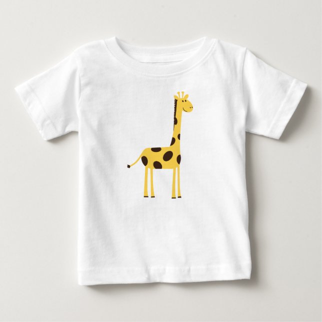 Camiseta Para Bebê girafa, animal, natureza (Frente)