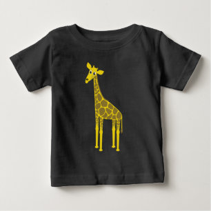 Camiseta Para Bebê Girafa bonita