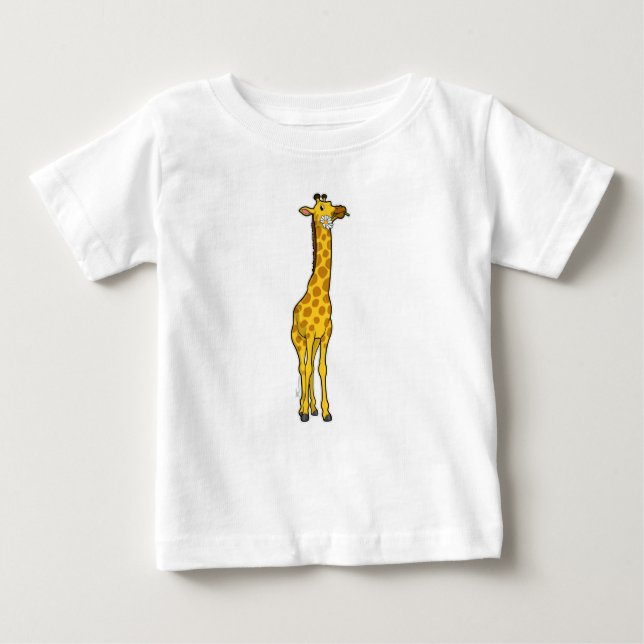 Camiseta Para Bebê Girafa com Daisy (Frente)