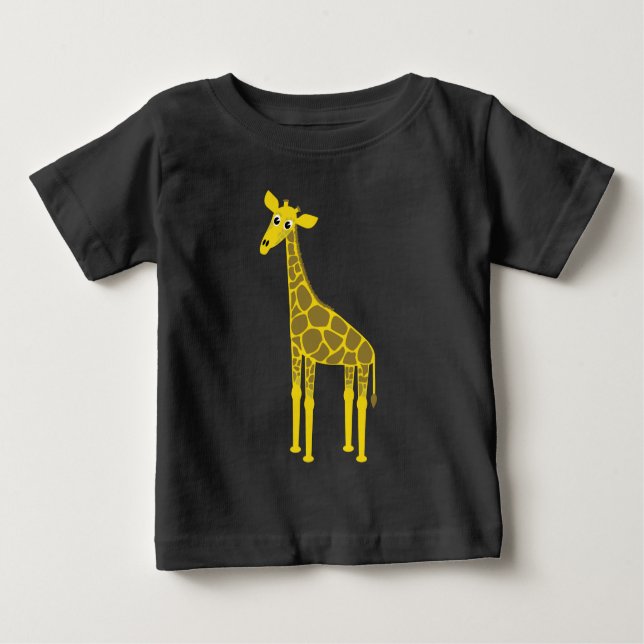 Camiseta Para Bebê Girafa Custa (Frente)