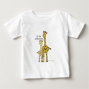 Camiseta Para Bebê Girafa da irmã mais nova