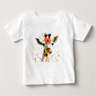 Camiseta Para Bebê Girafa do bebê