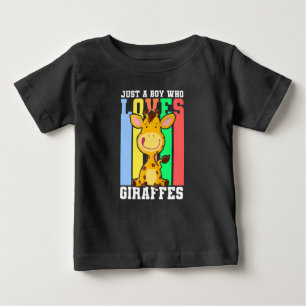 Camiseta Para Bebê Girafa Engraçada Para Meninos