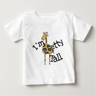 Camiseta Para Bebê Girafa, eu sou Bonito Tall T-shirts e presentes