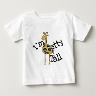 Camiseta Para Bebê Girafa eu sou t-shirt altos bonito e presentes