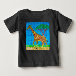 Camiseta Para Bebê Girafa (vívida) - Camisa-bebê