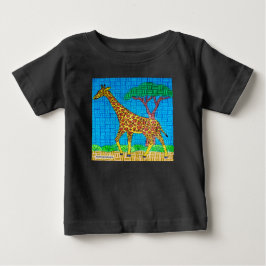 Camiseta Para Bebê Girafa (vívida) - Camiseta de Bebê