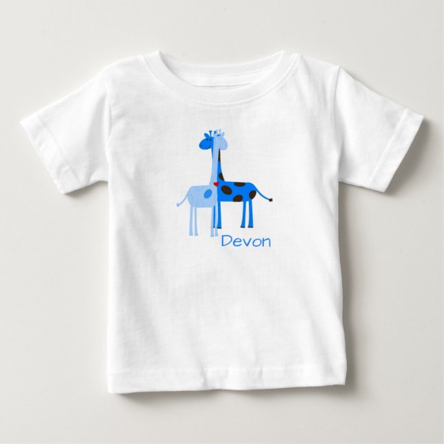 Camiseta Para Bebê Girafas (Frente)