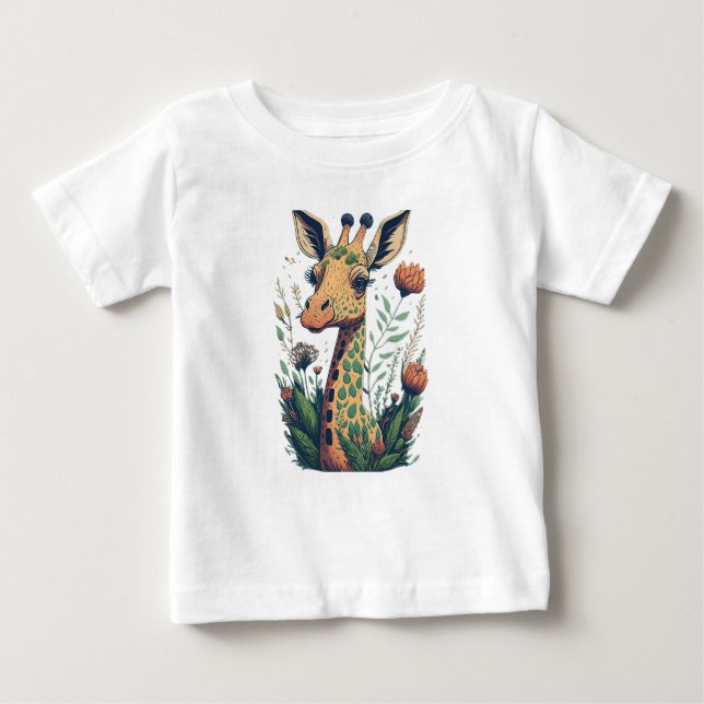 CAMISETA PARA BEBÊ GIRAFFE (Frente)