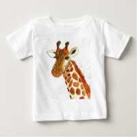 Giraffe aquarela animais Safari African Jungle