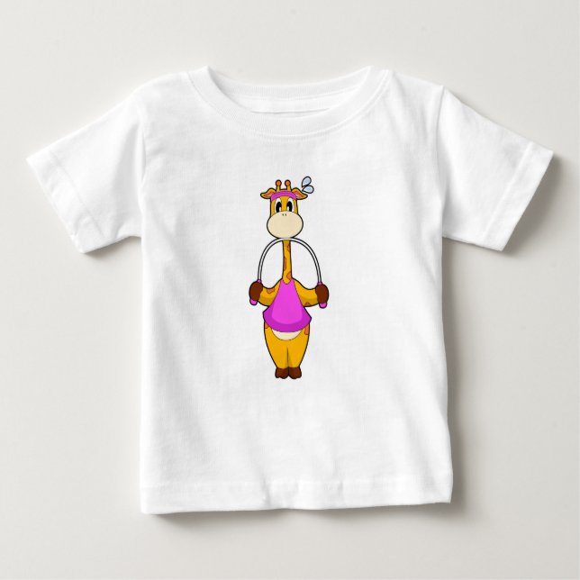 Camiseta Para Bebê Giraffe Malhação Rope (Frente)