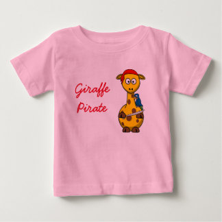 Camiseta Para Bebê Giraffe Pirate Baby Fine Jersey T Shirt