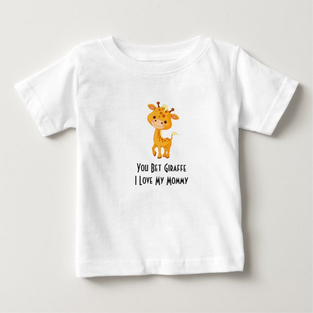 CAMISETA PARA BEBÊ GIRAFFE RUFFLE DRESS (Frente)