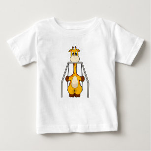 Camiseta Para Bebê Giraffe Swing