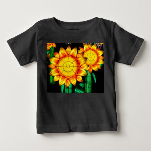 Camiseta Para Bebê Girasóis de Flares Solares