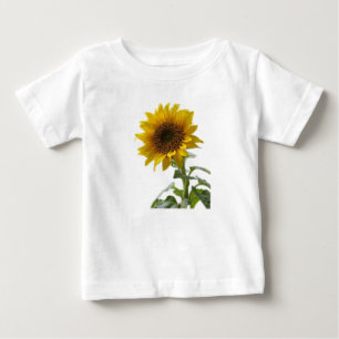 Camiseta Para Bebê girassol amarelo